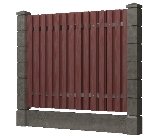 Заборная доска GRINDERDECO, ДПК, тиснение "дуб" Мербау купить в Котласе