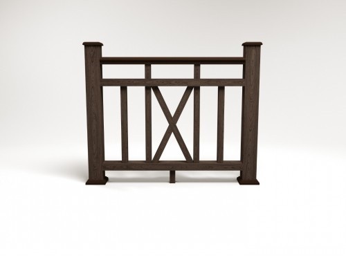 Ограждение из ДПК FG6 венге купить в Котласе