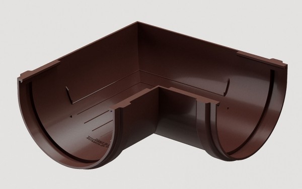 Угловой элемент 90˚ПВХ Docke STANDART Тёмно-коричневый купить в Котласе