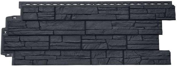 Фасадная панель Grand Line Сланец графит купить в Котласе