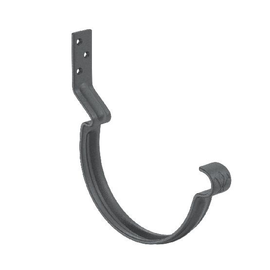 Водосток Aquasistem, Система 150/100 - Крюк крепления желоба короткий RR 23 Маренго matt купить в Котласе