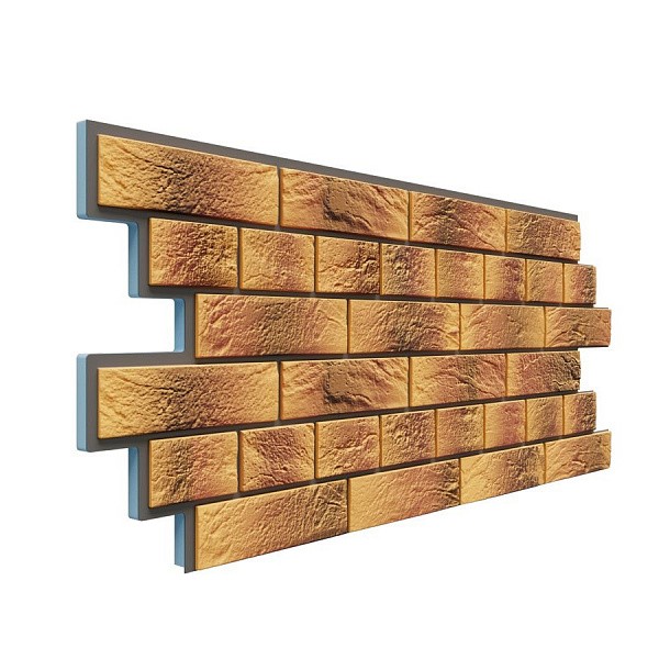 Фасадная термопанель Доломит Венецианский кирпич 20 мм Нарва купить в Котласе