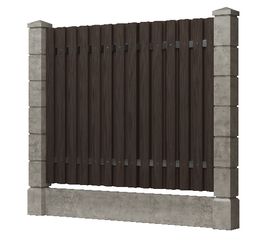 Заборная доска GRINDERDECO, ДПК, тиснение "дуб" Венге купить в Котласе