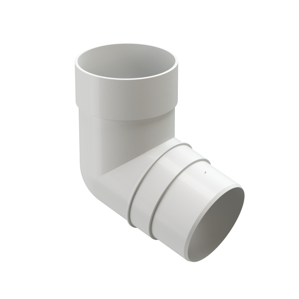 Колено 72˚ Docke Premium ПВХ - Пломбир купить в Котласе