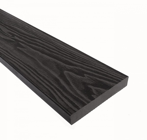 Террасная доска из ДПК Terrapol Смарт 3D Полнотелая без паза Черное дерево купить в Котласе