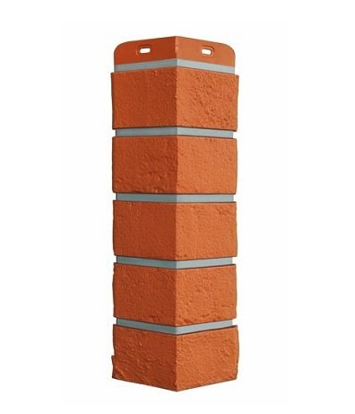 Угол Grand Line состаренный кирпич премиум Терракотовый (шов RAL 7006) купить в Котласе
