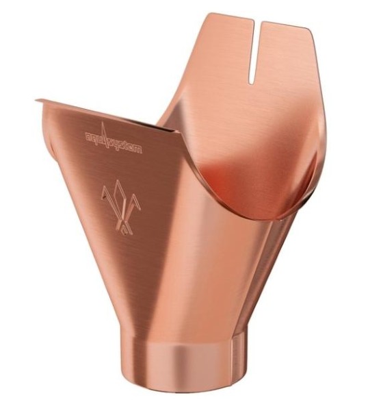 Водосток Aquasistem, система 125x90 - Воронка желоба медная купить в Котласе