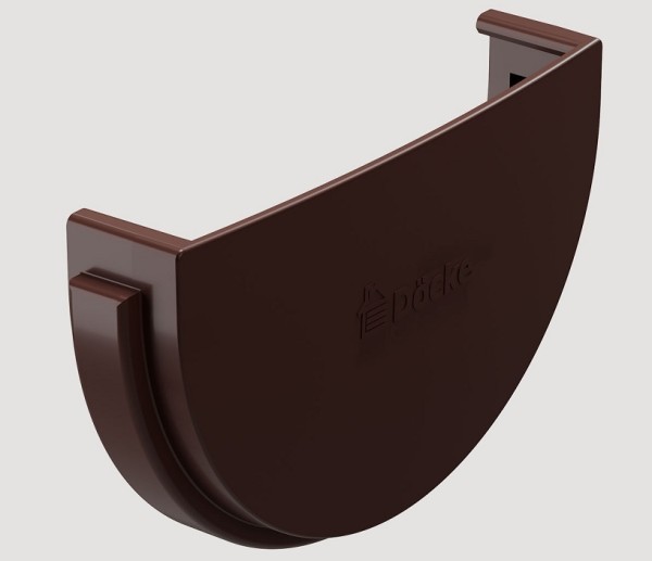 Заглушка желоба ПВХ Docke STANDART Тёмно-коричневый купить в Котласе