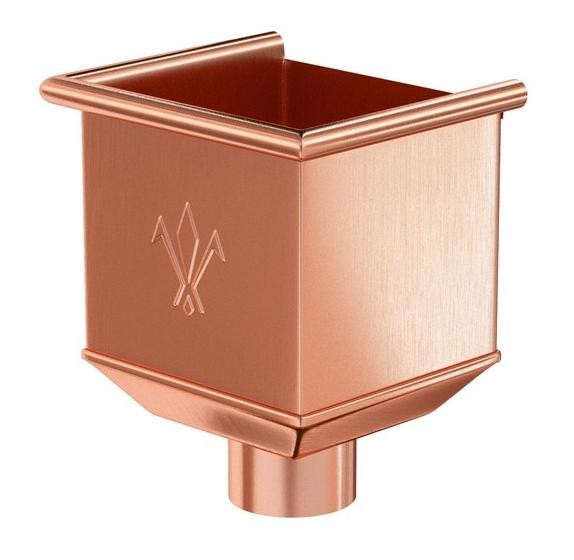 Водосток Aquasistem, система 125x90 - Водосборная воронка медная купить в Котласе