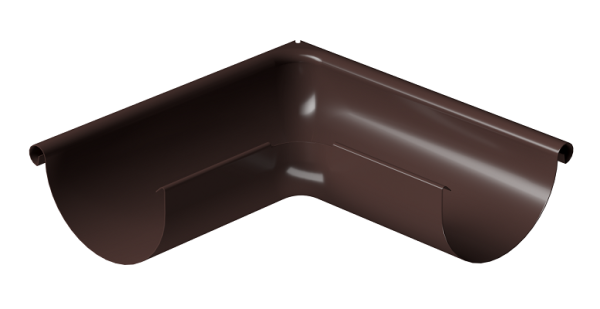 Угол внешний 90° D125 Döcke STAL PREMIUM Шоколад, (RAL 8019) купить в Котласе