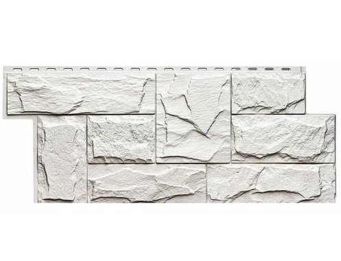 Фасадная панель T-Сайдинг-Гранит Леон Белый купить в Котласе