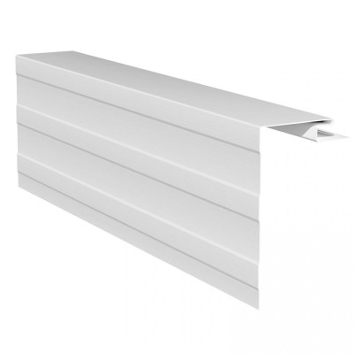 Приоконная планка (околооконный профиль) для сайдинга, белый