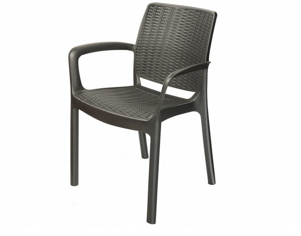 Стул с подлокотниками JERSEY Коричневый купить в Котласе