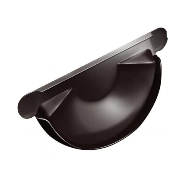 Водосток Grand Line 150x100 – Заглушка желоба RAL 8017 купить в Котласе