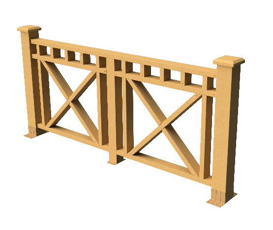 Ограждения декоративное ДПК GRINDERDECO Виктория песчаник купить в Котласе