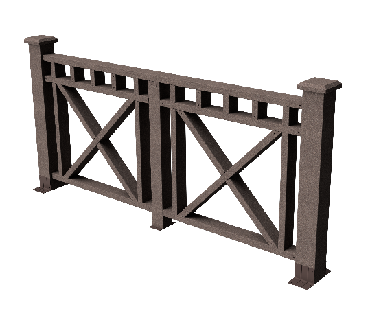 Ограждения декоративное ДПК GRINDERDECO Виктория венге купить в Котласе