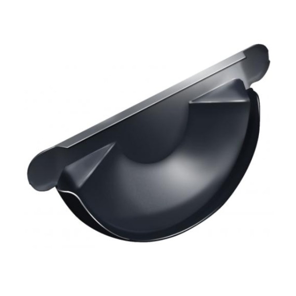 Водосток Grand Line 125x90 – Заглушка желоба RAL 7024 купить в Котласе