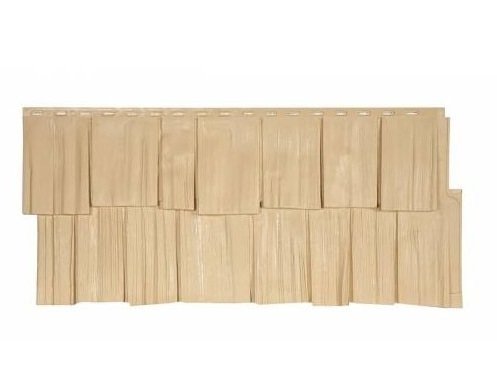 Фасадная панель T-Сайдинг-Щепа дуб ЭКО-1 Желтый купить в Котласе