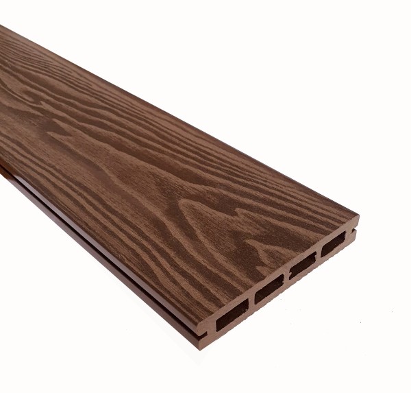 Террасная доска из ДПК Terrapol Смарт 3D Пустотелая с пазом Орех Милано купить в Котласе