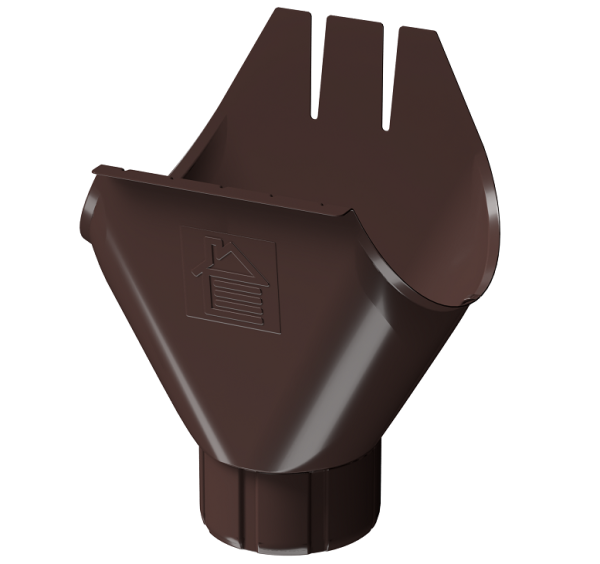 Воронка желоба D125 Döcke STAL PREMIUM Шоколад, (RAL 8019) купить в Котласе
