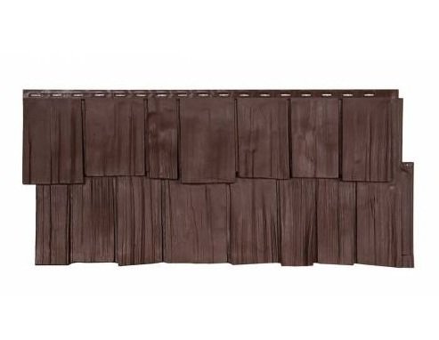 Фасадная панель T-Сайдинг-Щепа дуб ЭКО-1 Коричневый купить в Котласе