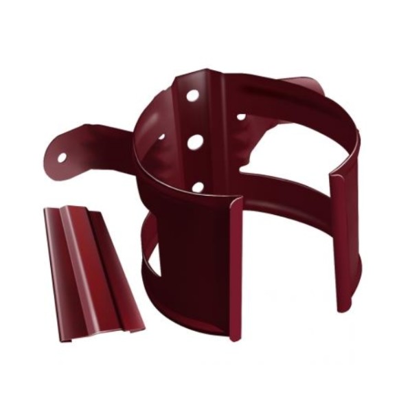 Водосток Grand Line 125x90 – Кронштейн трубы на дерево RAL 3005 купить в Котласе