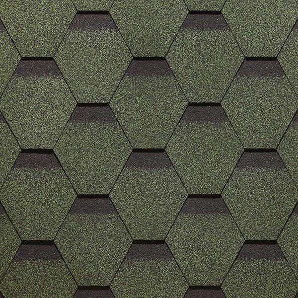 Гибкая черепица Docke, коллекция Сота – Зеленый купить в Котласе