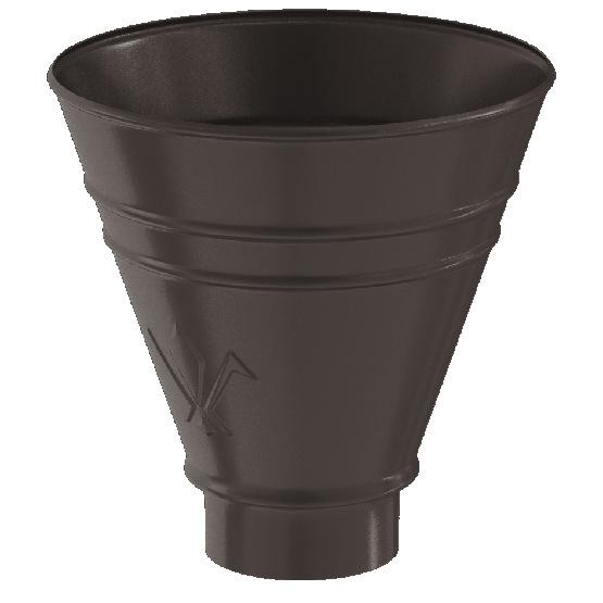 Водосток Aquasistem, система 150/100 - Воронка водосборная круглая RR 32 Тёмно-Коричневый купить в Котласе