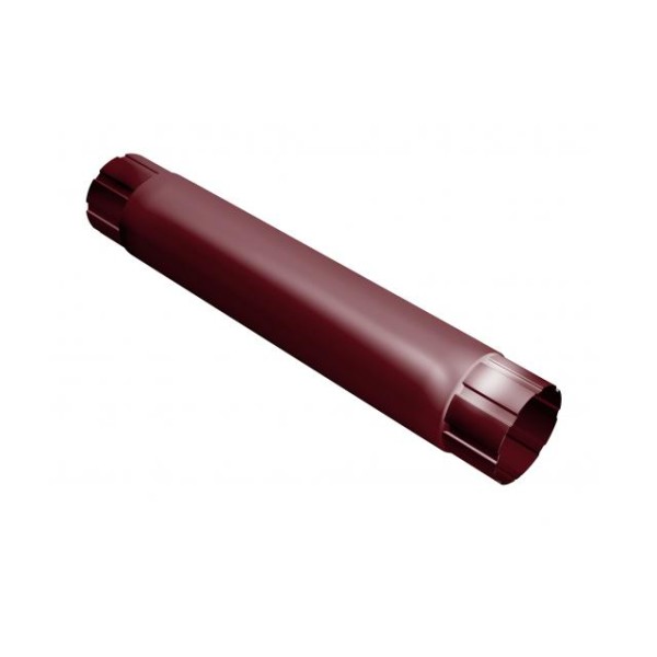 Водосток Grand Line 125x90 –Труба соединительная 1 метр RAL 3005 купить в Котласе