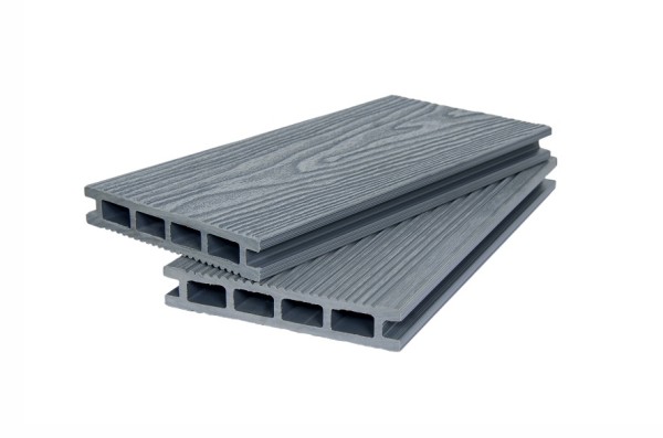 Террасная доска ДПК POLIVAN GROUP 3D+вельвет пустотелая двухсторонняя DENPASAR серый купить в Котласе