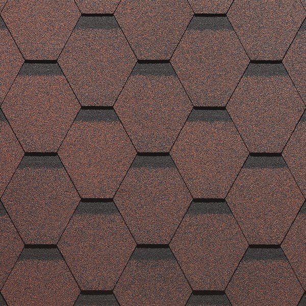 Гибкая черепица Docke, коллекция Сота – Красный купить в Котласе