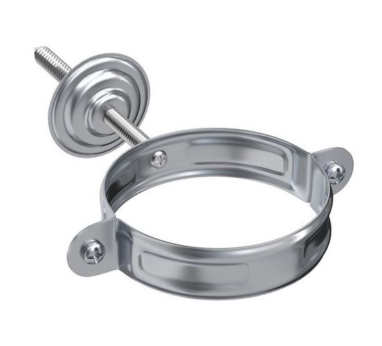 Водосток Aquasistem, Система 125x90 - Хомут для крепления трубы оцинковка купить в Котласе