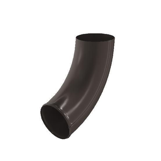 Водосток Aquasistem, система 125x90 - Отвод трубы RR 32 Тёмно Коричневый купить в Котласе