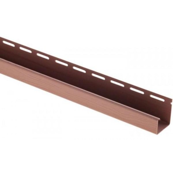 J-профиль Люкс Крашенный, T-15, ВН, Красно-коричневый купить в Котласе