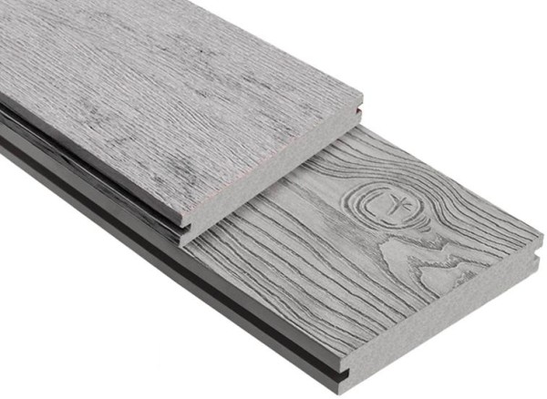 Террасная доска ДПК Outdoor 3D полнотелая STORM/OCEAN GREY серая микс купить в Котласе