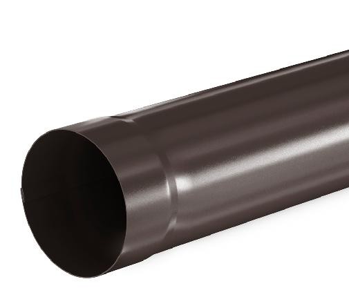 Водосток Aquasistem, система 125x90 - Труба водосточная 3.00м RR 32 Тёмно Коричневый купить в Котласе