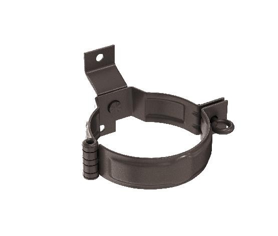 Водосток Aquasistem, система 150/100 - Декоративный хомут трубы под дерево с комплектом крепления RR 32 Тёмно-Коричнневый купить в Котласе