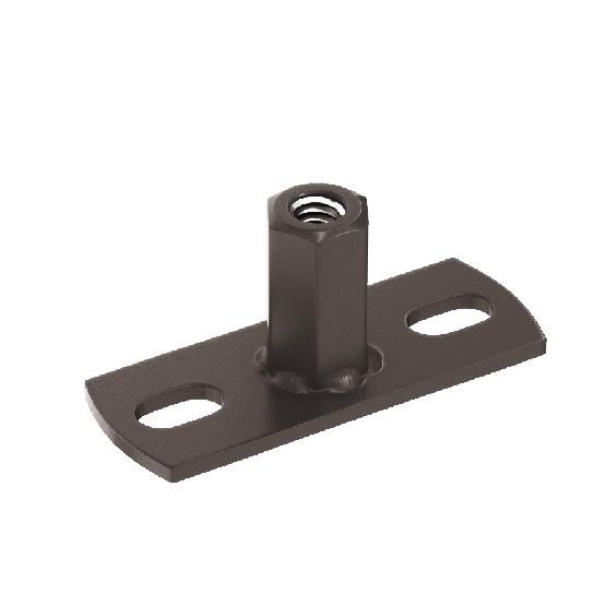 Водосток Aquasistem, система 150/100 - Держатель для хомута под метиз RR 32 Тёмно-Коричневый купить в Котласе