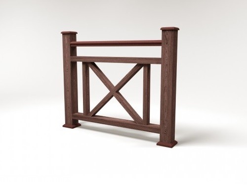 Ограждение из ДПК FG2 шоколад купить в Котласе