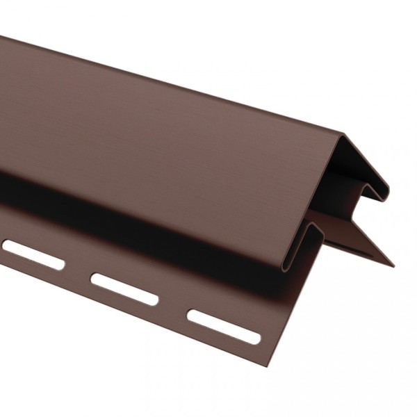 Угол внешний (наружный) для сайдинга, коричневый купить в Котласе