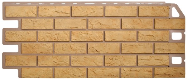 Фасадная панель Цокольный сайдинг Альта-профиль - коллекция "кирпич", кирпич желтый купить в Котласе