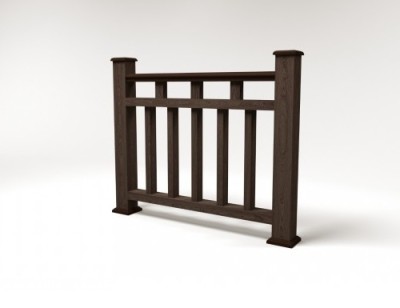 Ограждение из ДПК FG1 венге