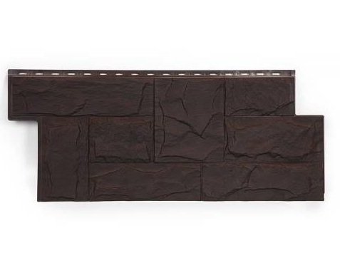 Фасадная панель T-Сайдинг-Гранит Леон ЭКО-2 Венге купить в Котласе