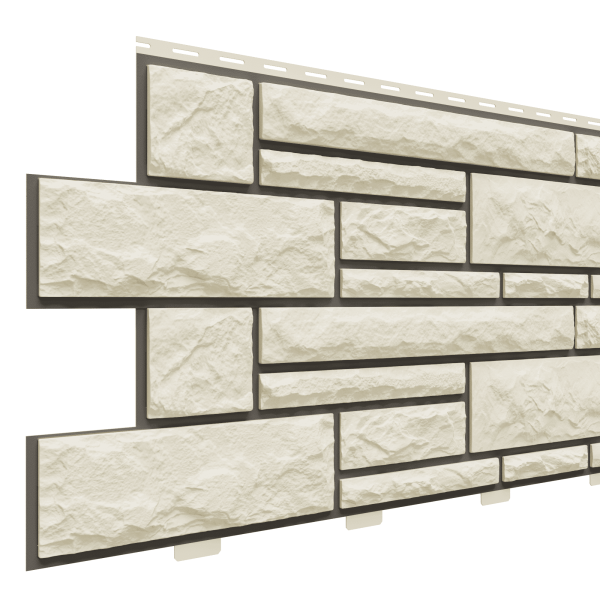 Фасадная панель Доломит, Брусчатка Доломит Слоновая кость (2м) купить в Котласе