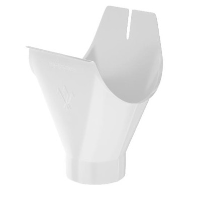 Водосток Aquasistem, система 150x100 - Воронка желоба RR 20 Мраморно-белый