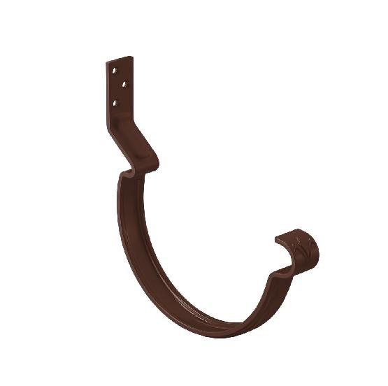 Водосток Aquasistem, система 125x90 - Крюк крепления желоба короткий RAL 8017 Коричневый купить в Котласе