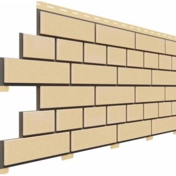 Фасадная панель Доломит Кирпич, Светло-желтый купить в Котласе