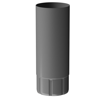 Труба водосточная 3 м D90 Döcke STAL PREMIUM Графит, (RAL 7024)