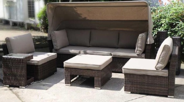 Диван-Трансформер AFINA плетеный из иск. ротанга AFM-320B Brown купить в Котласе