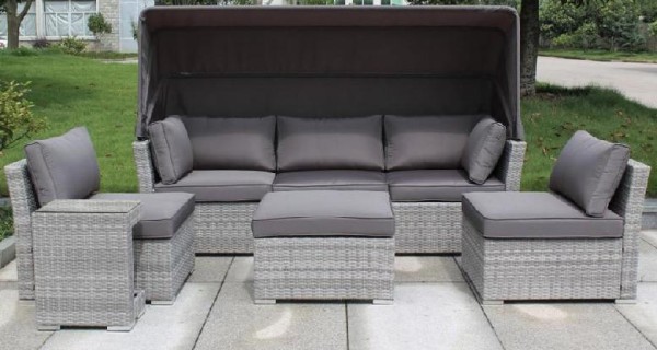 Диван-Трансформер AFINA плетеный из иск. ротанга AFM-320G Grey купить в Котласе